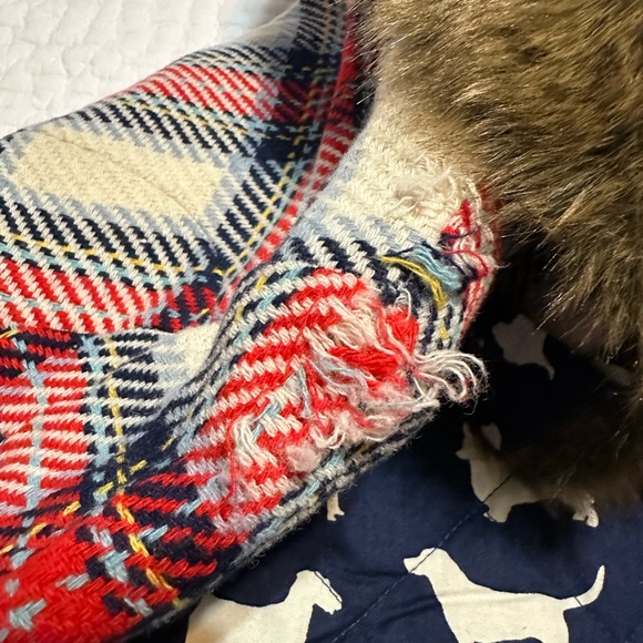 Mini Biden Girls Plaid coat- size 6-7yr - Picture 4 of 5